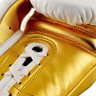 Luva de Boxe Profissional adidas Speed Tilt 750 em Couro - Branco e Dourado - 10 Oz - 5