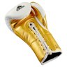 Luva de Boxe Profissional adidas Speed Tilt 750 em Couro - Branco e Dourado - 10 Oz - 3