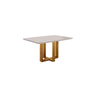 Conjunto Sala de Jantar Dubai Mesa e Cadeiras Madeira Maciça Linho Cinza - 4