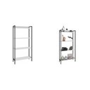 Ver imagem 3 de Kit 2 Estantes para Livros Médias Industrial Aço 4 Prateleiras 160CMX146CM Active Yescasa