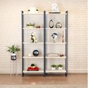 Ver imagem 1 de Kit 2 Estantes para Livros Altas Industrial Aço 5 Prateleiras 187CMX60CM Active Yescasa
