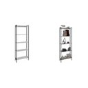Ver imagem 6 de Kit 2 Estantes para Livros Altas Industrial Aço 5 Prateleiras 160CMX187CM Active Yescasa