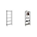 Ver imagem 6 de Kit 2 Estantes para Livros Altas Industrial Aço 5 Prateleiras 187cmx80cm Active Yescasa