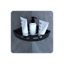 Ver imagem 1 de Suporte Porta Shampoo de Banheiro de Canto Inox Preto