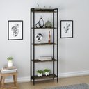Ver imagem 5 de Kit 2 Estantes para Livros Altas Industrial Aço 5 Prateleiras 120CMX187CM Active Yescasa