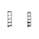 Ver imagem 2 de Kit 2 Estantes para Livros Altas Industrial Aço 5 Prateleiras 187cmx60cm Active Yescasa