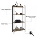 Ver imagem 4 de Kit 2 Estantes para Livros Médias Industrial Aço 4 Prateleiras 146cmx60cm Active Yescasa