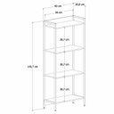 Ver imagem 3 de Kit 2 Estantes para Livros Médias Industrial Aço 4 Prateleiras 120CMX146CM Active Yescasa