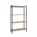 Ver imagem 6 de Kit 2 Estantes para Livros Médias Industrial Aço 4 Prateleiras 146cmx80cm Active Yescasa