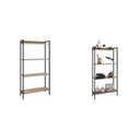 Ver imagem 3 de Kit 2 Estantes para Livros Médias Industrial Aço 4 Prateleiras 146cmx80cm Active Yescasa