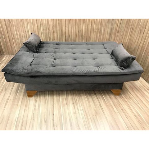 Sofá Cama 3 Lugares Marrom 500 Stilo Plus