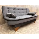 Ver imagem 4 de Sofá Cama 3 Lugares Marrom 500 Stilo Plus