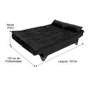 Ver imagem 7 de Sofá Cama 3 Lugares Marrom 500 Stilo Plus