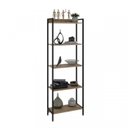 Ver imagem 5 de Kit 2 Estantes para Livros Altas Industrial Aço 5 Prateleiras 120CMX187CM Active Yescasa