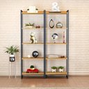 Ver imagem 1 de Kit 2 Estantes para Livros Altas Industrial Aço 5 Prateleiras 120CMX187CM Active Yescasa