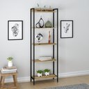 Ver mais imagens de Kit 2 Estantes para Livros Altas Industrial Aço 5 Prateleiras 187cmx60cm Active Yescasa