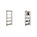 Ver imagem 2 de Kit 2 Estantes para Livros Altas Industrial Aço 5 Prateleiras 160CMX187CM Active Yescasa