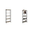 Ver imagem 2 de Kit 2 Estantes para Livros Altas Industrial Aço 5 Prateleiras 187cmx80cm Active Yescasa