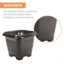 Ver imagem 4 de Vaso Quadrado - Preto - 800 Ml