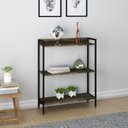 Ver imagem 5 de Kit 2 Estantes para Livros Industrial 3 Prateleiras 104cmx160cm Active Yescasa