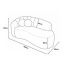 Ver imagem 3 de Sofá Curvo 3lugares Orgânico Recepção Sala Estar Confortável Serena Boucle Terracota -vimont Moveis