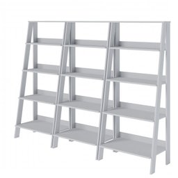 Estante para Livros Escada 140cmx183cm 4 Prateleiras Tok Yescasa - 3