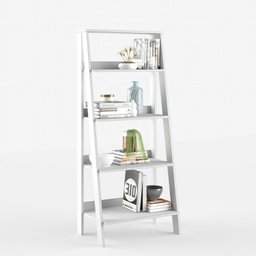 Estante para Livros Escada 140cmx183cm 4 Prateleiras Tok Yescasa - 13