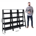 Ver imagem 6 de Estante para Livros Escada 140cmx183cm 4 Prateleiras Tok Yescasa