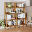 Ver imagem 1 de Estante para Livros Escada 140cmx122cm 4 Prateleiras Tok Yescasa