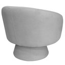 Ver mais imagens de Poltrona Decorativa Liz Base Fixa Bouclé Cinza Claro - Nexta Casa