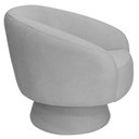 Ver imagem 7 de Poltrona Decorativa Liz Base Fixa Bouclé Cinza Claro - Nexta Casa