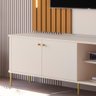 Rack para Tv Tucupí Bancada Off White Dourado Jb Bechara - 2