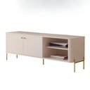 Ver imagem 1 de Rack para Tv Tucupí Bancada Off White Dourado Jb Bechara