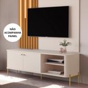 Ver imagem 4 de Rack para Tv Tucupí Bancada Off White Dourado Jb Bechara