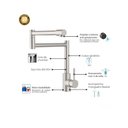 Ver imagem 3 de Misturador Monocomando Jiwi Mesa Aço Escovado - 10835-560s