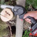 Ver imagem 2 de Sabre Placa Guia Kit 2 Uni 4 Polegadas de Mini Motosserra Corta Madeira Bambu