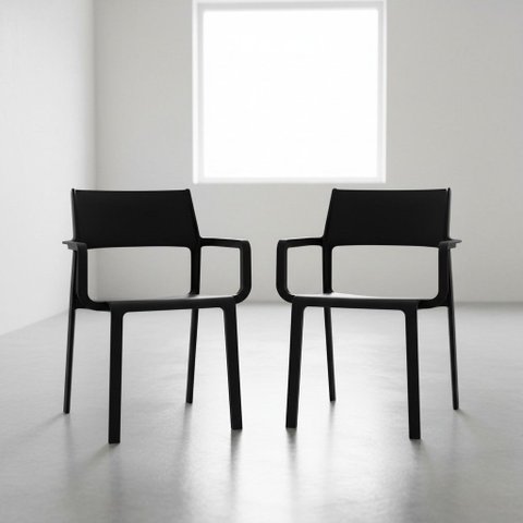 Conjunto 2 Cadeiras Empilhaveis Area Externa Santorini Fratini