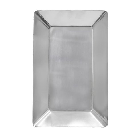Kit 2 Travessas Saladeiras Inox Retangular 2 Tamanhos Luxo
