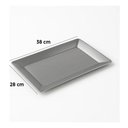 Ver imagem 7 de Kit 2 Travessas Saladeiras Inox Retangular 2 Tamanhos Luxo