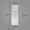 Ver imagem 5 de Arandela 2 Focos Fachos Grande 30cm Alumínio Branca St2771