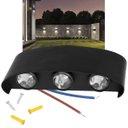 Ver imagem 5 de Arandela Luminaria Parede 6w Meia Lua 6 Fachos de Luz Led Iluminaçao Casa Terraço Quintal Varanda Ja