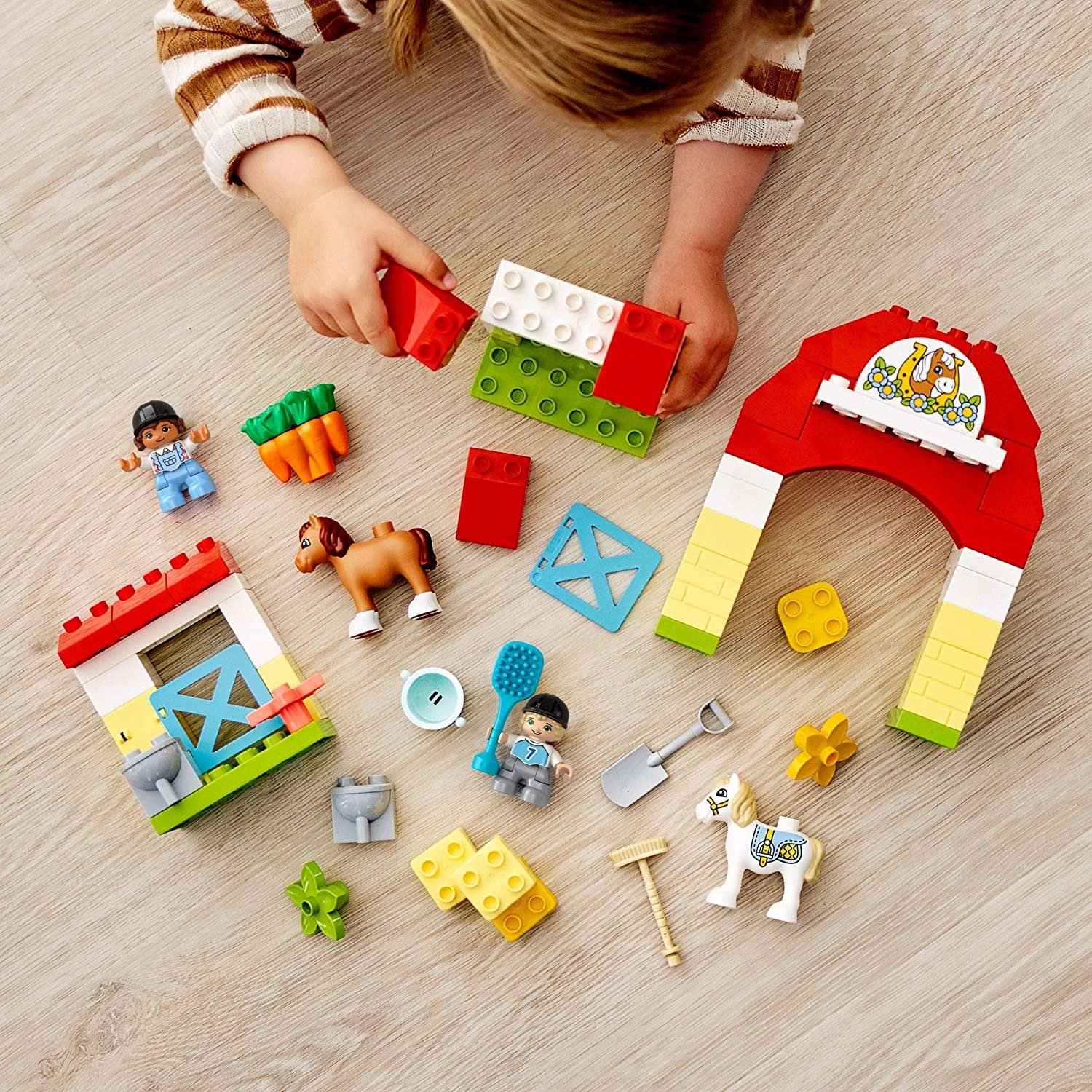 Lego Duplo Estábulo De Cavalos E Pôneis 65 Peças Brinquedo Infantil ...