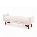 Ver imagem 2 de Puff Recamier 140cm Andros Boucle Off White - Sallar Home