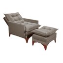 Ver imagem 2 de Poltrona Cadeira Reclinável Munique 165 Império Veludo