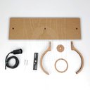 Ver imagem 7 de Luminaria Pendente Tripla Bali E27 Madeira Mdf Cq Desmontada:rústico