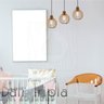 Luminaria Pendente Tripla Bali E27 Madeira Mdf Cq Desmontada:rústico - 3