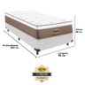 Cama Box + Colchão Cashemire New Solteirão 96x203 King Star - 4