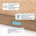 Ver imagem 2 de Cama Pet Ortopédica Grande 89x58cm Espuma Casca de Ovo Lavável Zíper Travesseiro Cães Médio e Grande