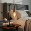 Ver imagem 1 de Abajur Luminária de Mesa Curvado Elegante Moderno Decoração Iluminação Sala Quarto Escritório Casa