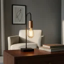 Ver imagem 3 de Luminária de Mesa Abajur Curvado Moderno de Alumínio com Interruptor Bivolt